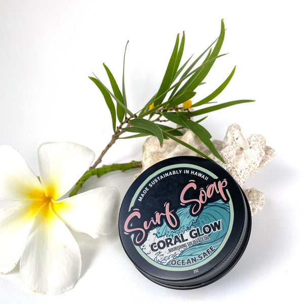 Dive into Radiant Skin with Surf Soap's Coral Glow Solid Face Oil