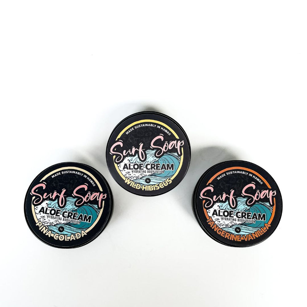 Aloe Cream - Hydrating Body Lotion Set – Surf Soap®